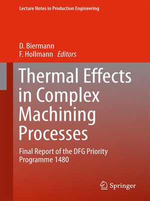 cover image of Thermal Effects in Complex Machining Processes